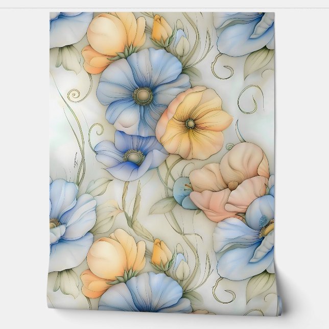 Papel Pintado Iluminación capilar caprichosa Botánica (Desenrollar)