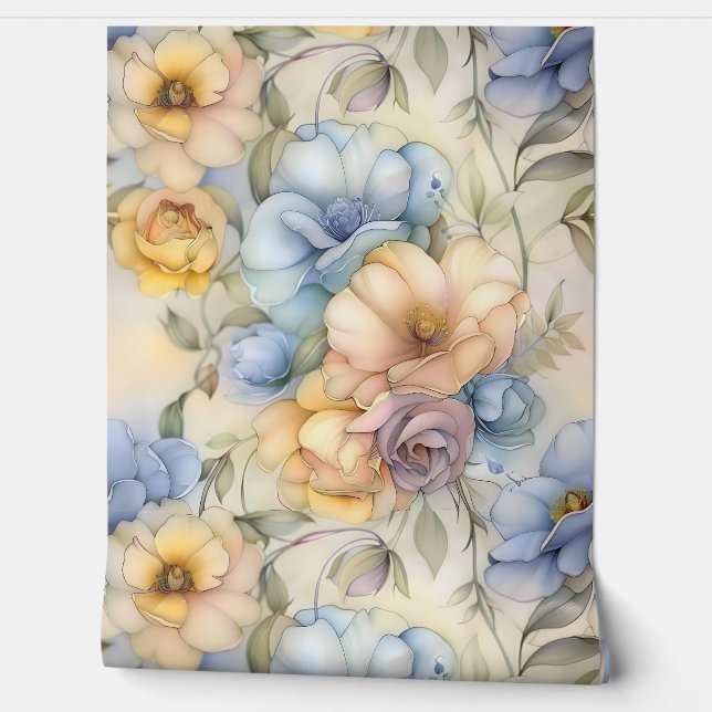 Papel Pintado Iluminación capilar caprichosa Botánica (Desenrollar)