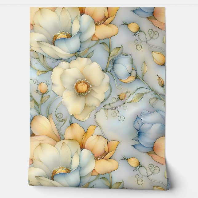 Papel Pintado Iluminación capilar caprichosa Botánica (Desenrollar)