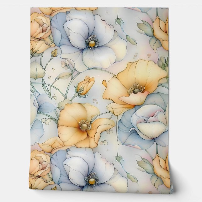 Papel Pintado Iluminación capilar caprichosa Botánica (Desenrollar)