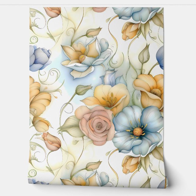 Papel Pintado Iluminación capilar caprichosa Botánica (Desenrollar)