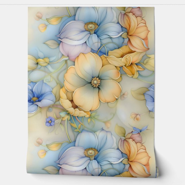 Papel Pintado Iluminación capilar caprichosa Botánica (Desenrollar)