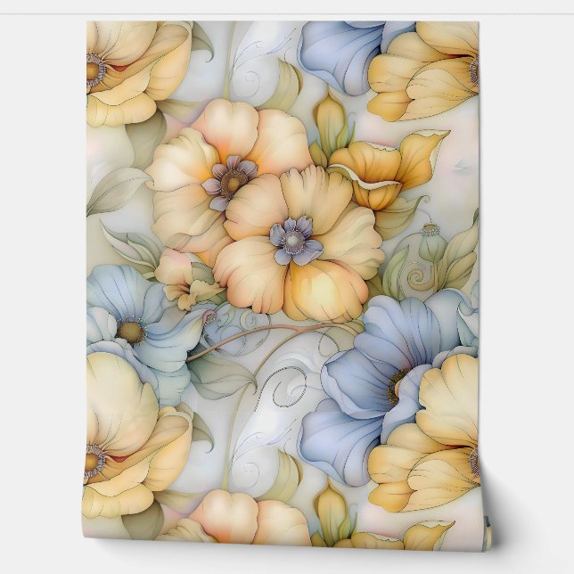 Papel Pintado Iluminación capilar caprichosa Botánica (Desenrollar)