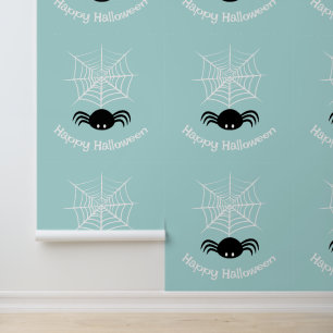 Papel Pintado Ilustración de araña espeluznante de Halloween