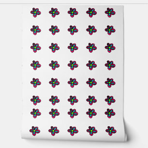 Papel Pintado Ilustracion de flores