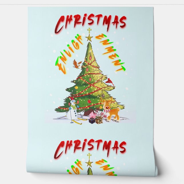 Papel Pintado Ilustración de navidades (Desenrollar)