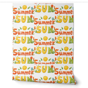 Papel Pintado Ilustracion del sol de verano