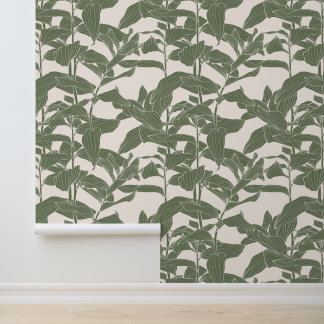 Papel Pintado Ilustracion tropical exótico.