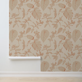 Papel Pintado Ilustracion tropical exótico.