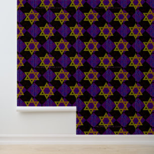 Papel Pintado Imagen temática de Hanukkah de SlipperyJoe's amari