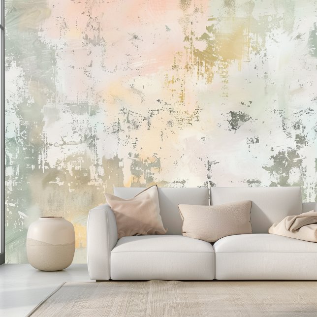 Papel Pintado Impresión abstracta de Pastel Limewash (Subido por el creador)