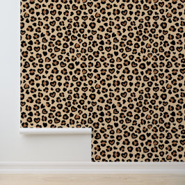 Papel Pintado Impresión animal, leopardo marrón, puntos de chita