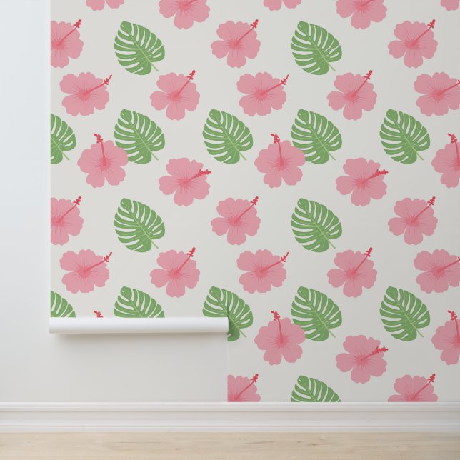 Papel Pintado Impresión de aloha tropical (Solicitud)