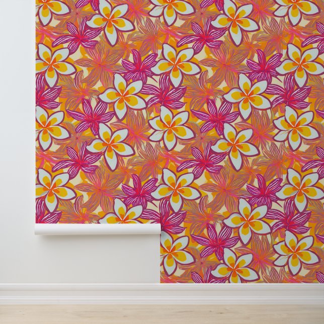 Papel Pintado Impresión de aloha tropical (Solicitud)