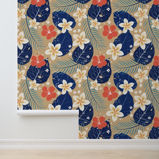 Papel Pintado Impresión de aloha tropical (Solicitud)