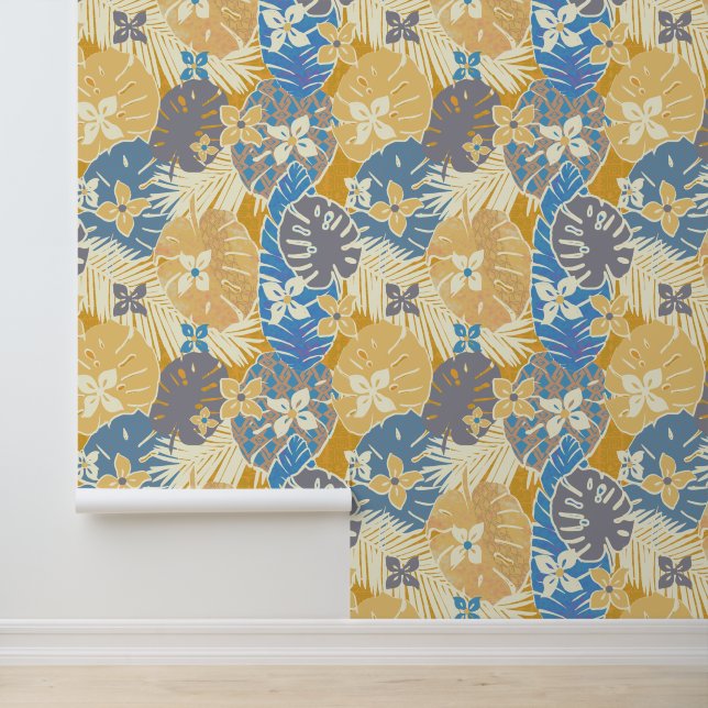 Papel Pintado Impresión de aloha tropical (Solicitud)