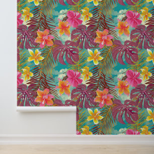 Papel Pintado Impresión de aloha tropical