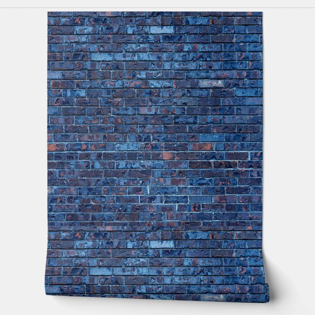 Papel Pintado Impresión de Guay Grunge Blue Brick (Desenrollar)