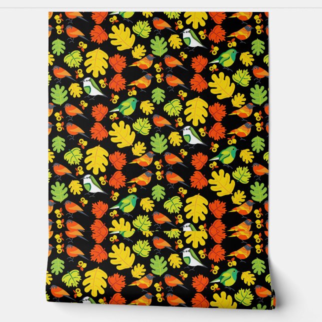 Papel Pintado Impresión de la decoración del hogar de pájaro de  (Desenrollar)