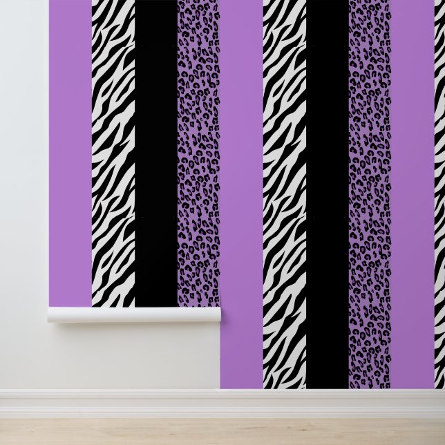 Papel Pintado Impresión de leopardo, impresión de cebra, impresi (Solicitud)