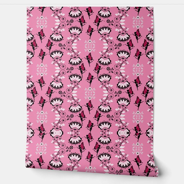 Papel Pintado Impresión de patrón de princesa de hadas (Desenrollar)