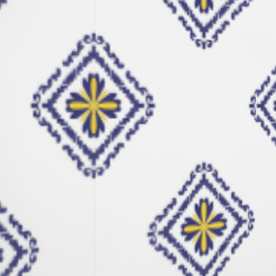 Papel Pintado Impresión geométrica moderna azul, amarillo y blan