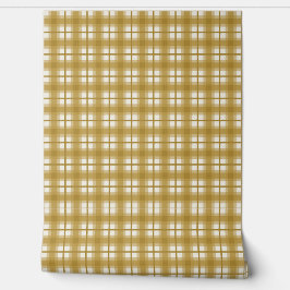 Papel Pintado Indian Gingham - Honey Ochre