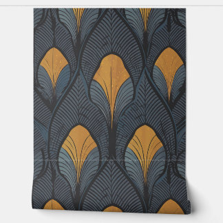 Papel Pintado Indigo Feather