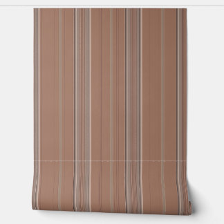 Papel Pintado Indulgente Ophelia Warm Stripes Naranja Brown