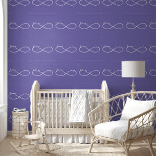 Papel Pintado Infinito - Lemniscata LOVE - blanco