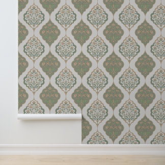 Papel Pintado Inspirado en Marruecos Verde Fresco
