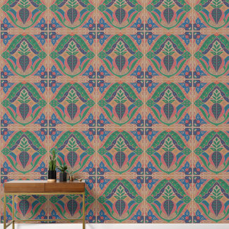 Papel Pintado Inspirado en Marruecos Verde Purpura