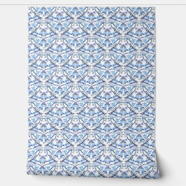 Papel Pintado Inspirado en William Morris Bluejay Botánico