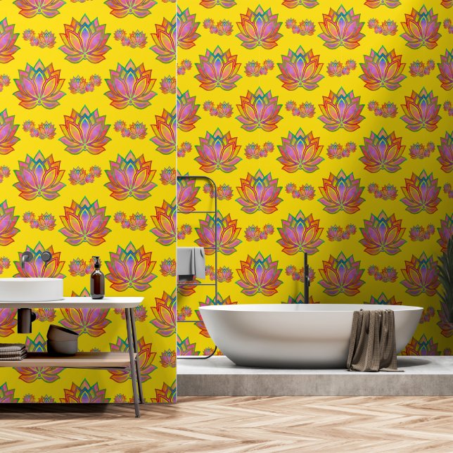 Papel Pintado Inspirador Lotus Dreams (Baño)