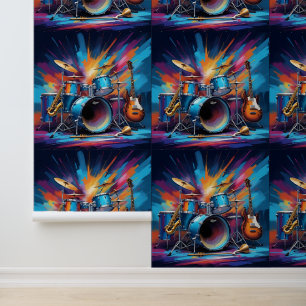 Papel Pintado Instrumentos musicales