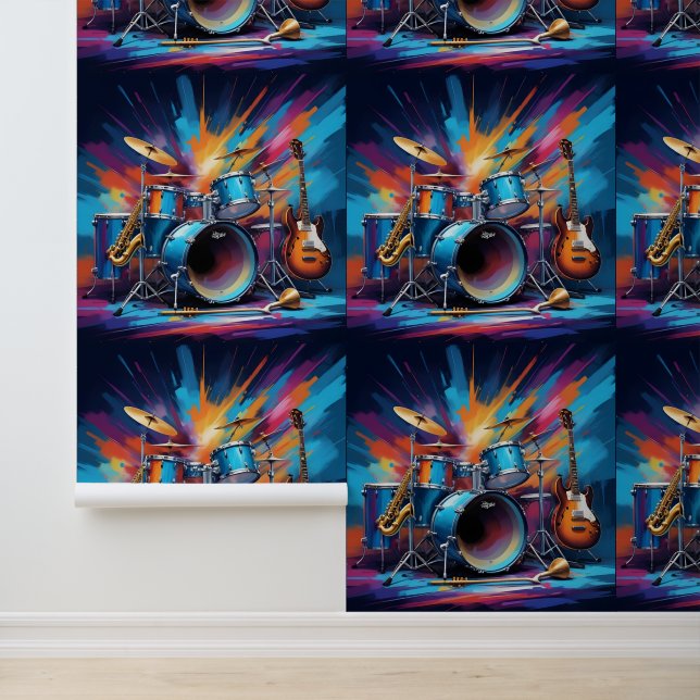 Papel Pintado Instrumentos musicales (Solicitud)