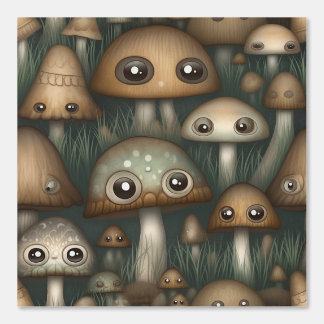 Papel Pintado Jardín Botánico de Googly Eyed Garden