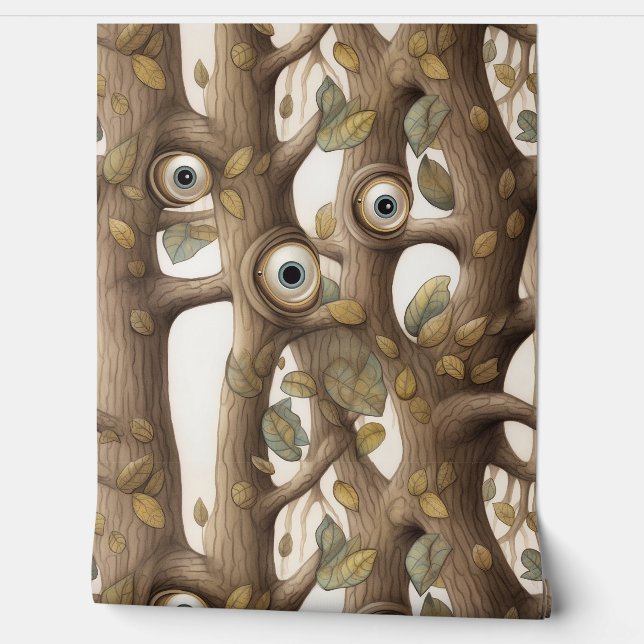 Papel Pintado Jardín Botánico de Googly Eyed Garden (Desenrollar)