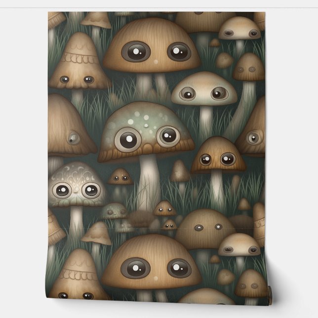 Papel Pintado Jardín Botánico de Googly Eyed Garden (Desenrollar)