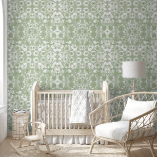 Papel Pintado Jardín Botánico de Mazipoodles - Verde de Mint Dus