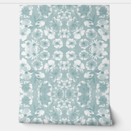 Papel Pintado Jardín Botánico Mazipoodles - Azul de la fuerza aé