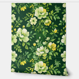 Papel Pintado Jardín Botánico Verde Comedor y Palo