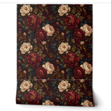 Jardín de Rosas Oxblood Moody Florals