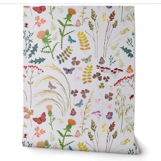 Papel Pintado Jardín de verano silvestre