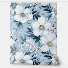 Papel Pintado Jardín Glacial Invierno Botánico