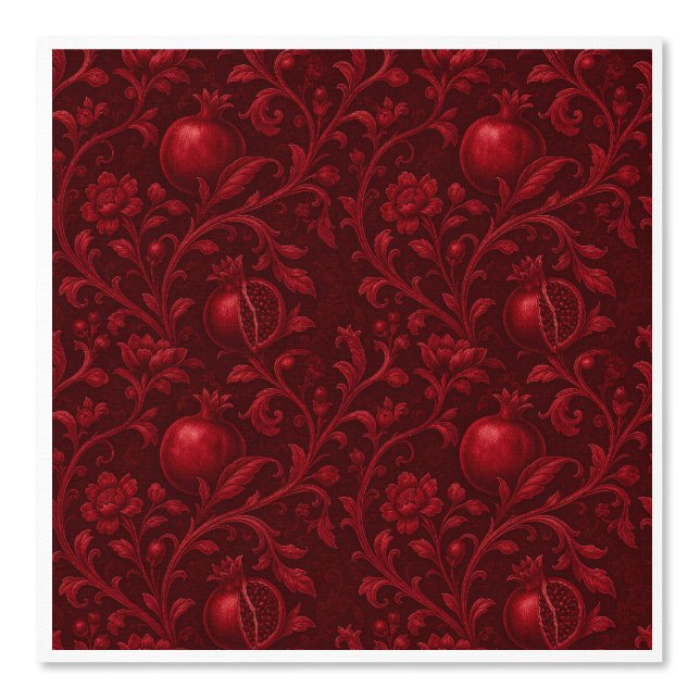 Papel Pintado Jardín Imperial Rubí | Granada Persa-(B) (Anverso)