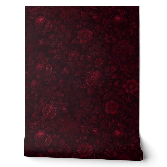Papel Pintado Jardín Imperial Rubí | Granada Persa-(C) (Desenrollar)