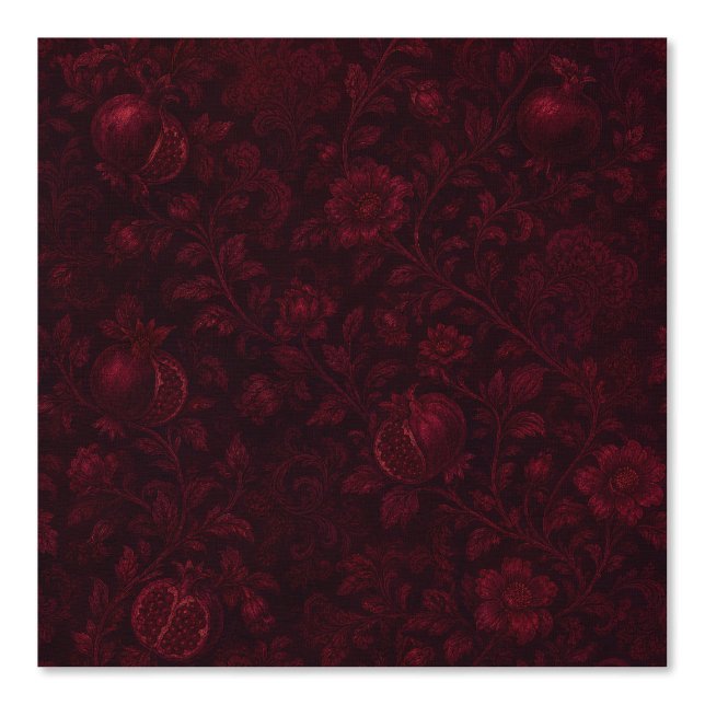 Papel Pintado Jardín Imperial Rubí | Granada Persa-(C) (Anverso)