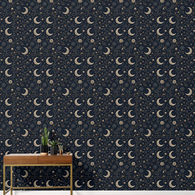 Papel Pintado Jardín Lunar Celestial (Pasillo)