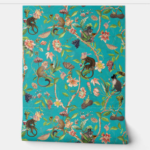 Papel Pintado Jardín Tropical Vintage Chinoiserie